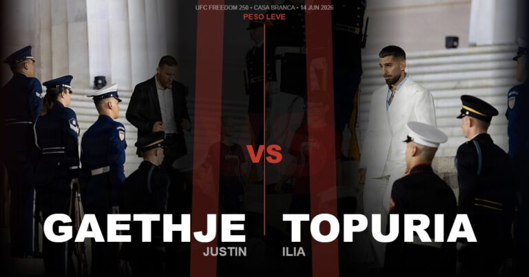 Gaethje derrota Topuria por parada de canto e é novo campeão dos leves no UFC Freedom 250