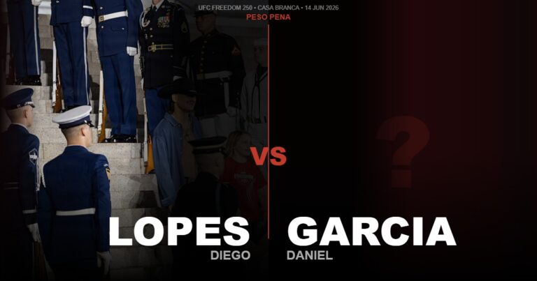 Diego Lopes nocauteia Steve Garcia no segundo round do UFC Freedom 250